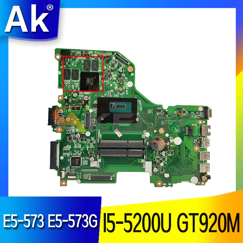 NBMVG11003 Mainboard For Acer Aspire E5-573 E5-573G Laptop Motherboard DA0ZRTMB6D0 With I5-5200U N16V-GM-B1 100% Test Working best motherboard for pc