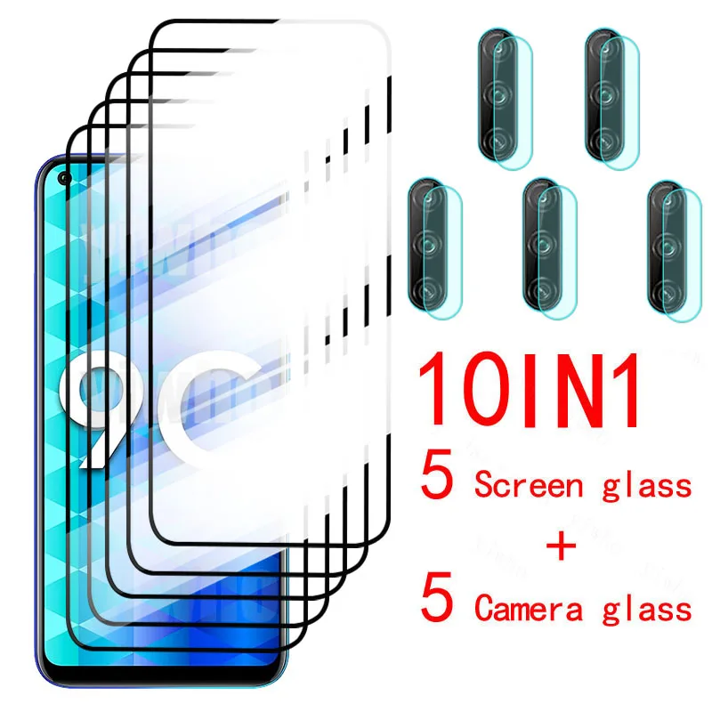 

on honor 9c Glass camera lens tempered Glass For huawei honor 9c honer 9 c honor9c onor 6.39" screen protector protective Film