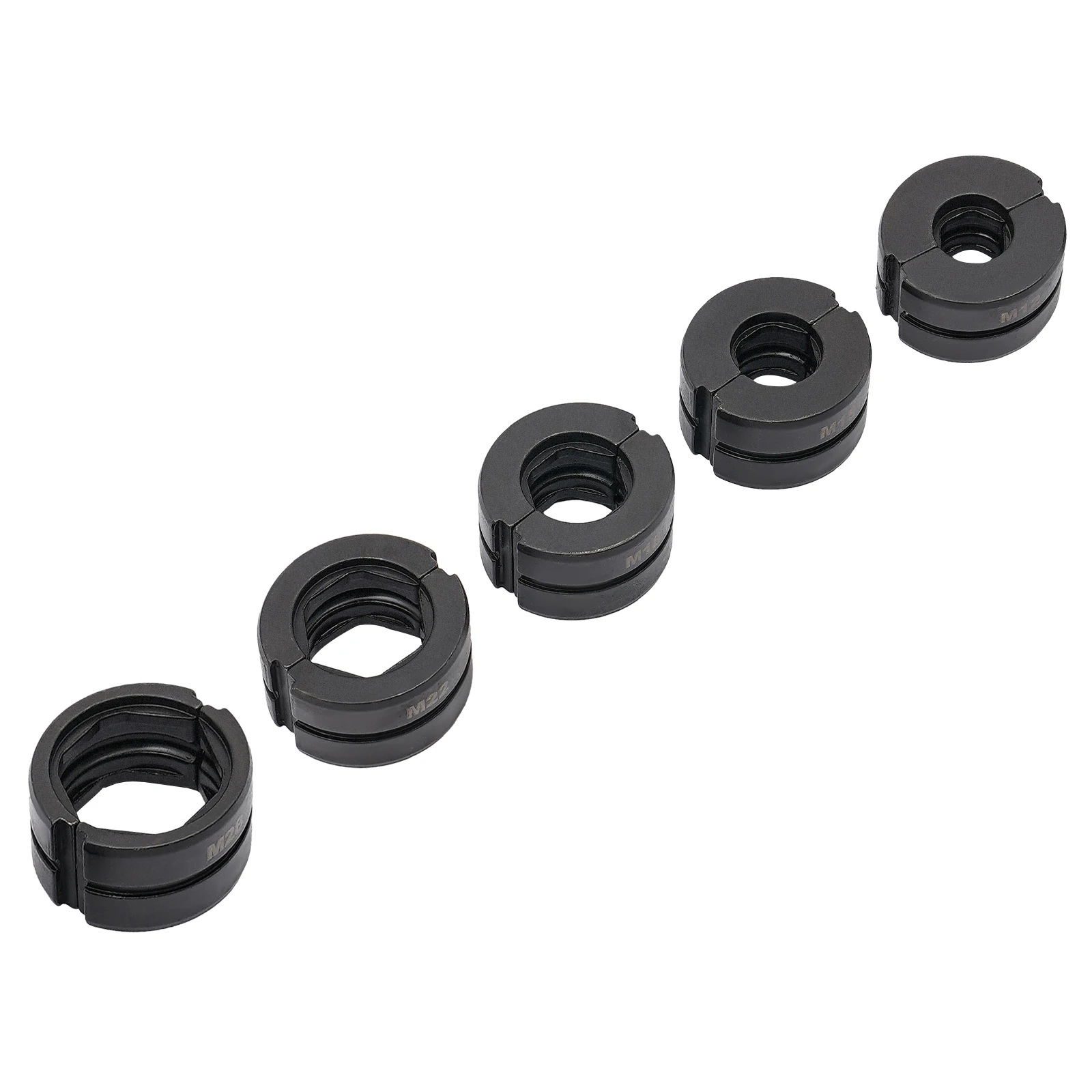 5-teiliges Schwarzes Cr40 Rohrpresswerkzeug-Set 12mm, 15mm, 18mm, 22mm und 28mm zum Pressen von Kupferrohren – Detail 3