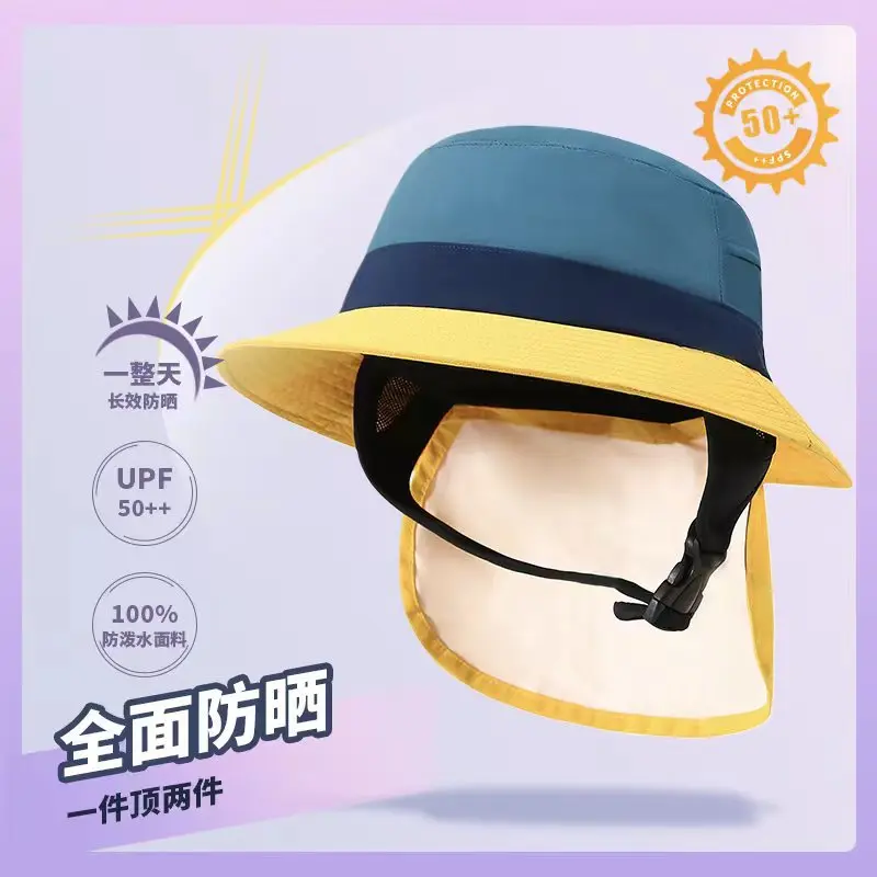 Summer Sun Hat Outdoor Anti-Splash Fisherman Hat Sanya Seaside Surfing Beach Sun