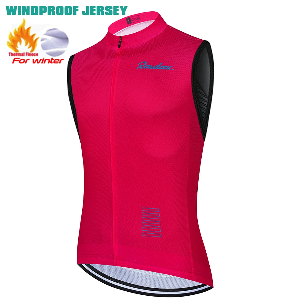 Raudax Winter Warm Cycling Vest Sleeveless Road Bike Motorcycle Top Jackets NEW MTB Thermal Fleece Cycling Clothing