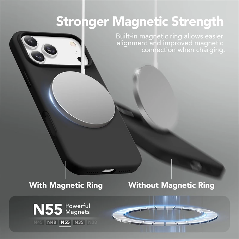 Butter Yellow Magnetic Liquid Silicone Phone Case