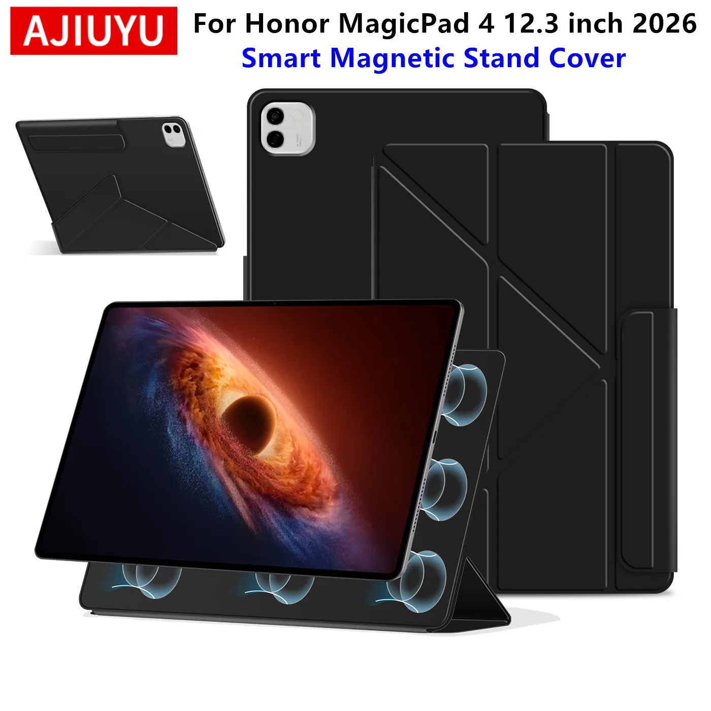 Funda magnética para Honor MagicPad 4 de 12,3 pulgadas 2026, Funda inteligente para Honor Magic Pad 4 MagicPad4 YLE-W09, Funda para tableta y PC