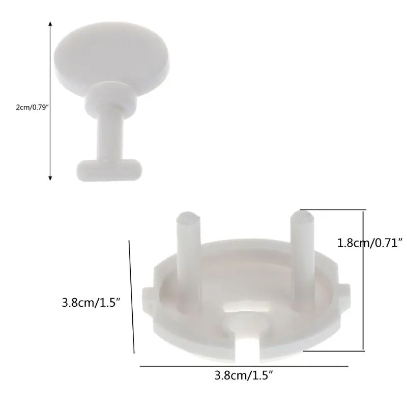 12X Child Safety Socket Covers +3 for Key Electrical Outlet Protectors Kid Proof