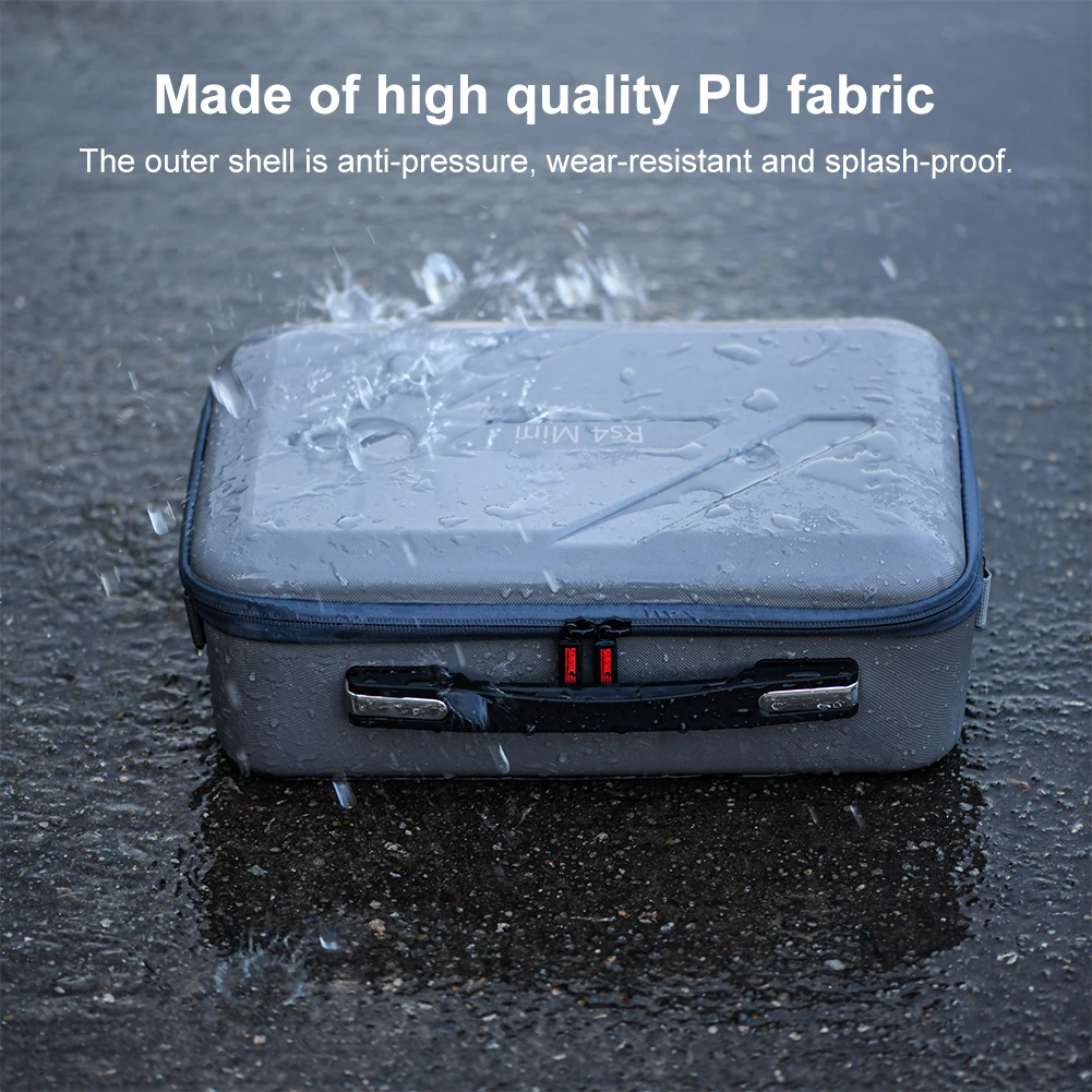 For DJI RS 4 Mini PU Protective Case Shoulder Storage Bag Handbag Anti-Scratch Shockproof Camera Stabilizer Protector Organizer