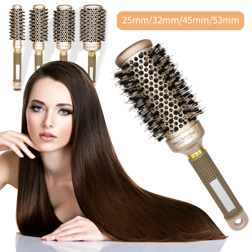 4 Sizes Professional Salon Styling Tools Round Hair Comb Hairdressing