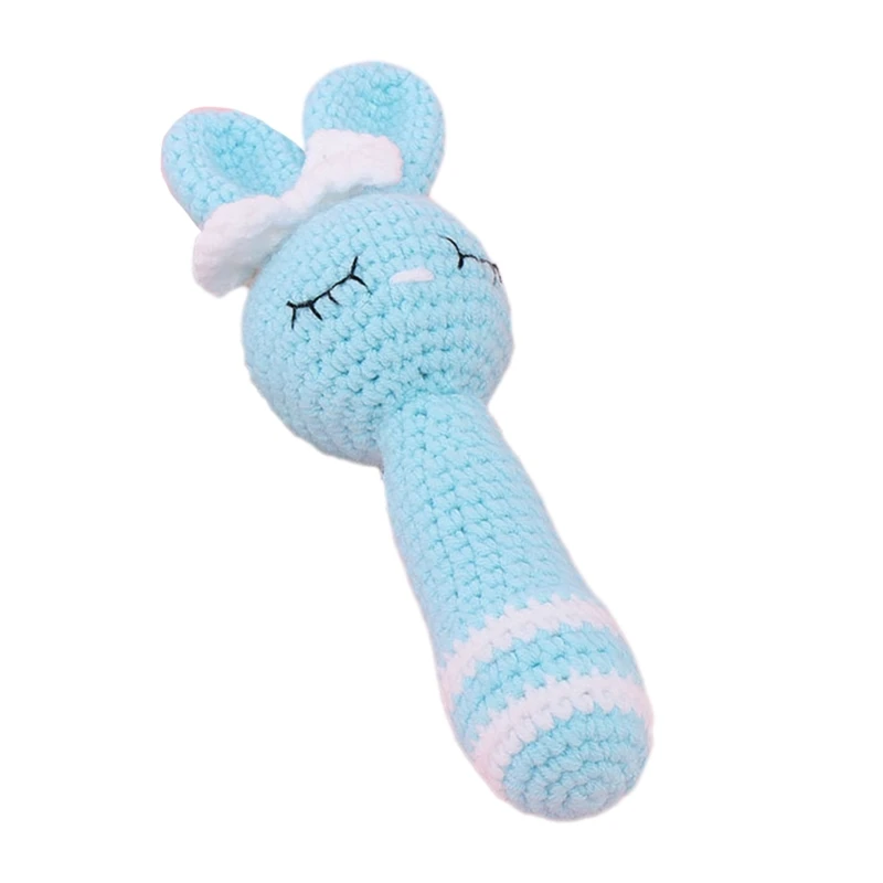 

Cartoon Animal Rattle Toy Cartoon Animal Shape Crochet Rattle Teether Toy Toddler Children Appease Sleeping Gift E65D