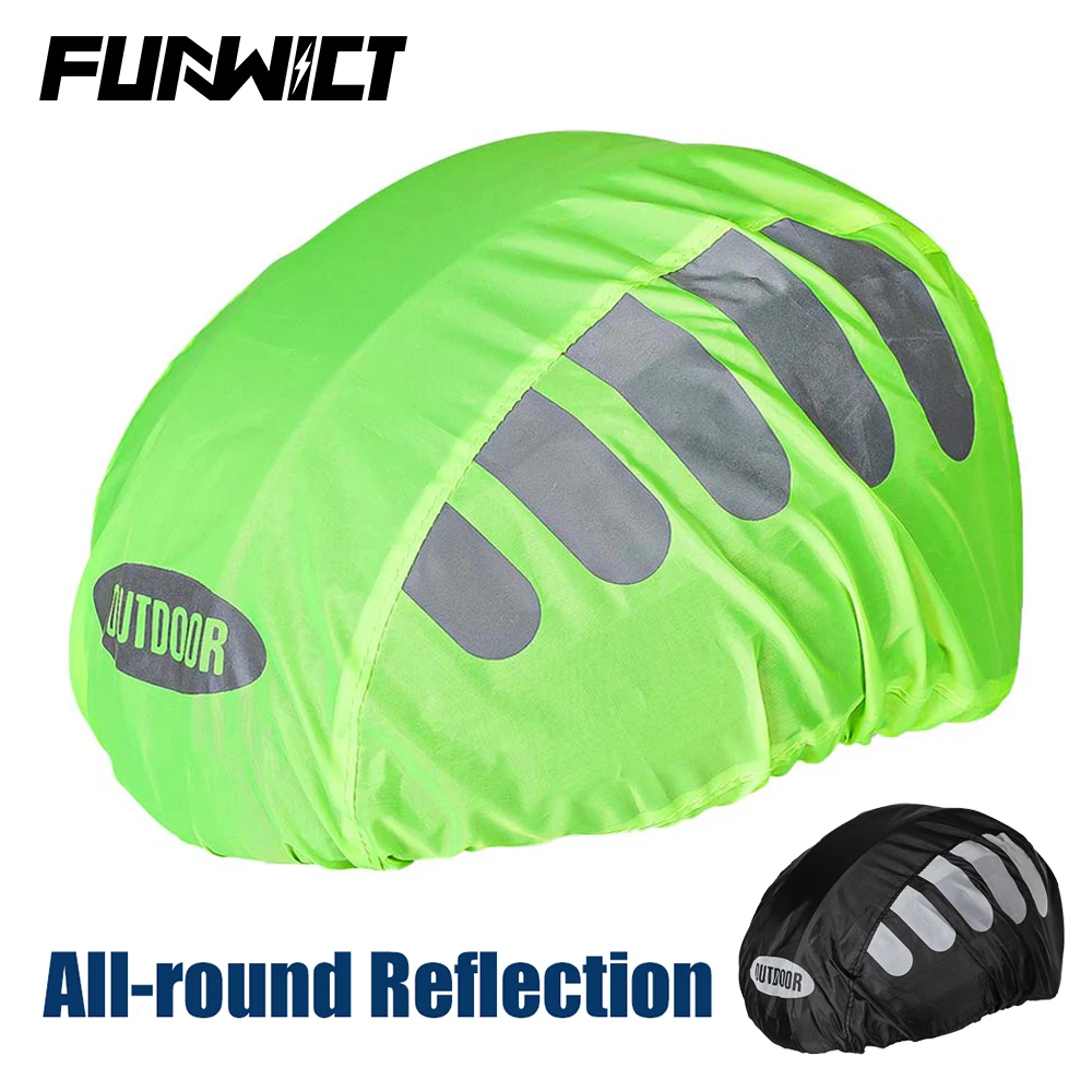 Waterproof Reflective Cover for Bicycle Helmet Rainproof Cycling MTB Road Bike Dustproof bike helmet cover