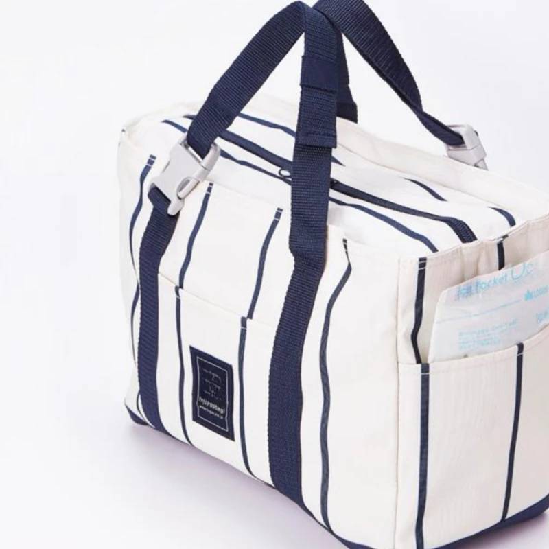 

Outdoor portable fresh-keeping and refrigerated double-layer ice insulation bag, insulated bento bag, back milk