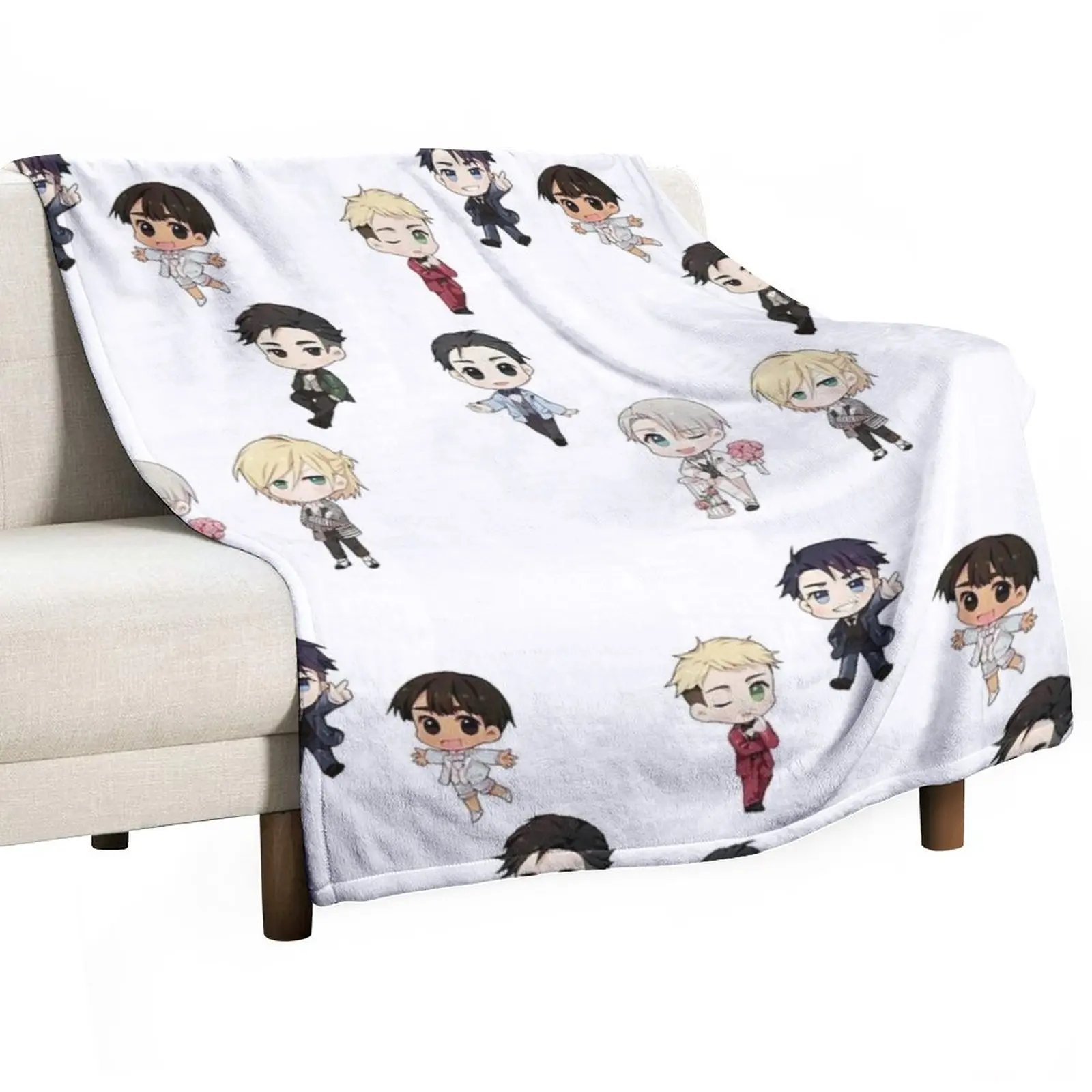 

Yuri on Ice Throw Blanket Furry Blankets Thermal Blanket Designer Blankets