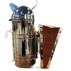 Beekeeping Smoker Stainless Steel Equipment Hive Box Tool Supplies For Beehive Bee With Hanging Hook Tools Raised round head