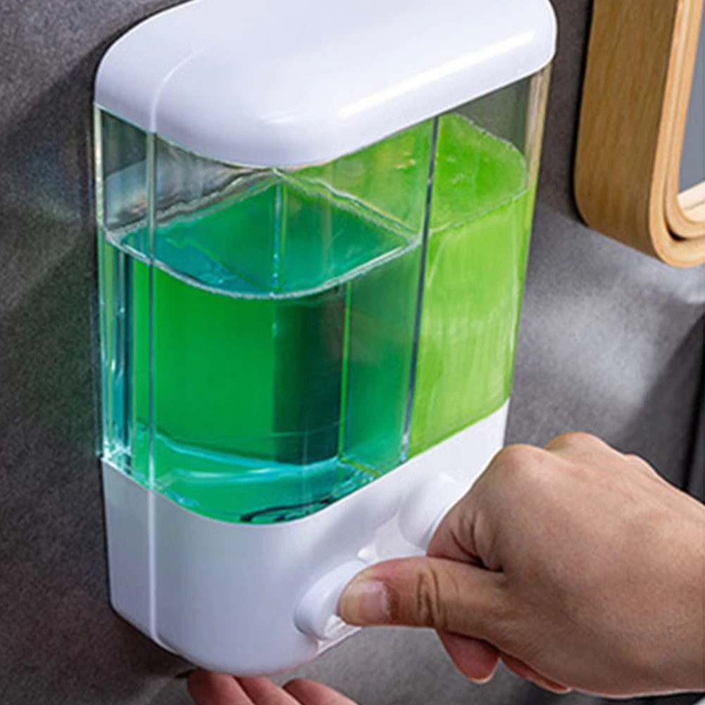 500/1000ML Soap Lotion Dispenser Waterproof Liquid Soap Dispenser Multifunction Liquid Soap Pump Dispenser for Bathroom Washroom