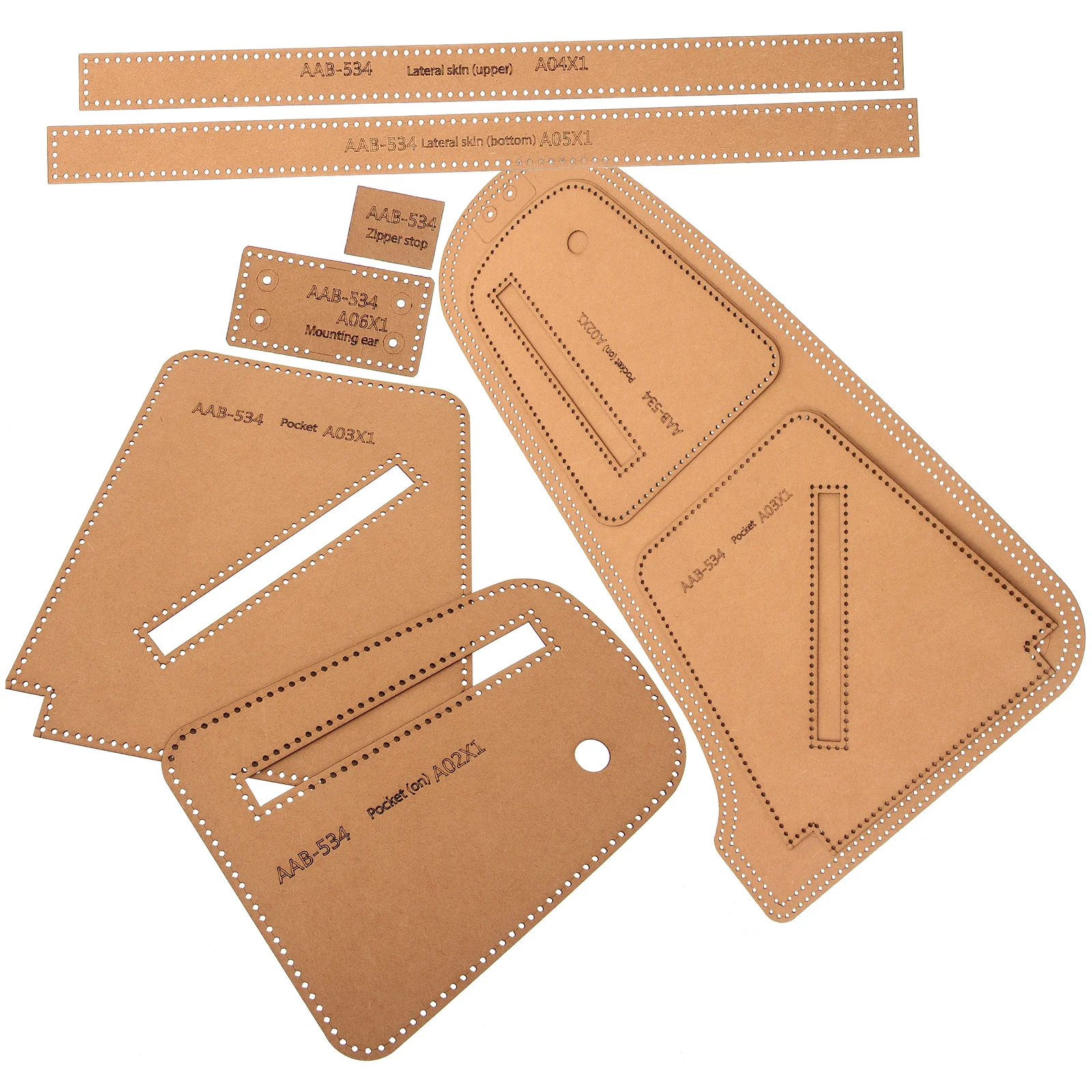 

Messenger Bag Making Template Man for Men Kraft Cardboard Chest Patterns Templates