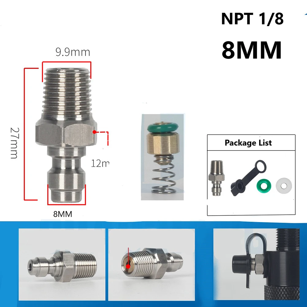Adapter Quick Connector Specifications Air Hose Fitting Thread Option Reliable Performance Secure And Reliable Connections