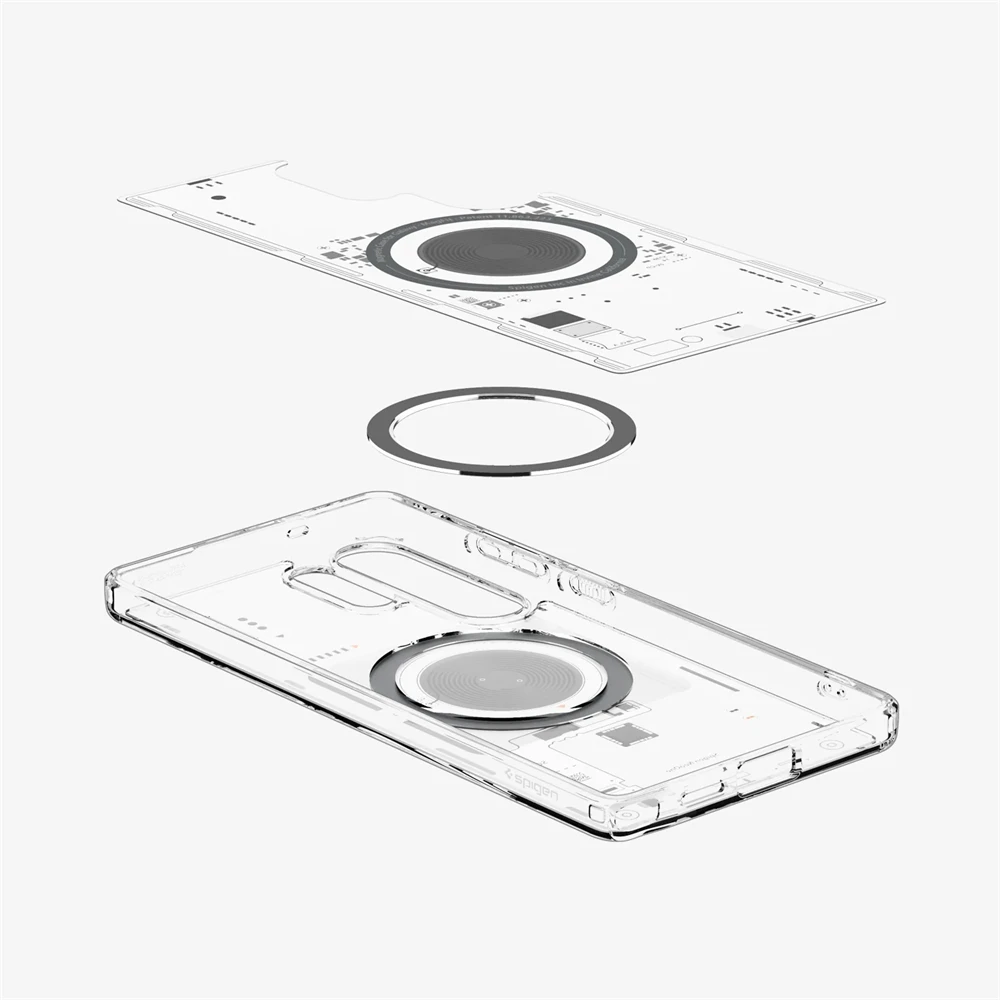 Spigen für Samsung Galaxy S25 Ultra S26 S24 S23 Ultra Plus Ultra Hybrid Magnetische Softcase für MagSafe Transparente Weiche Hülle – Detail 6