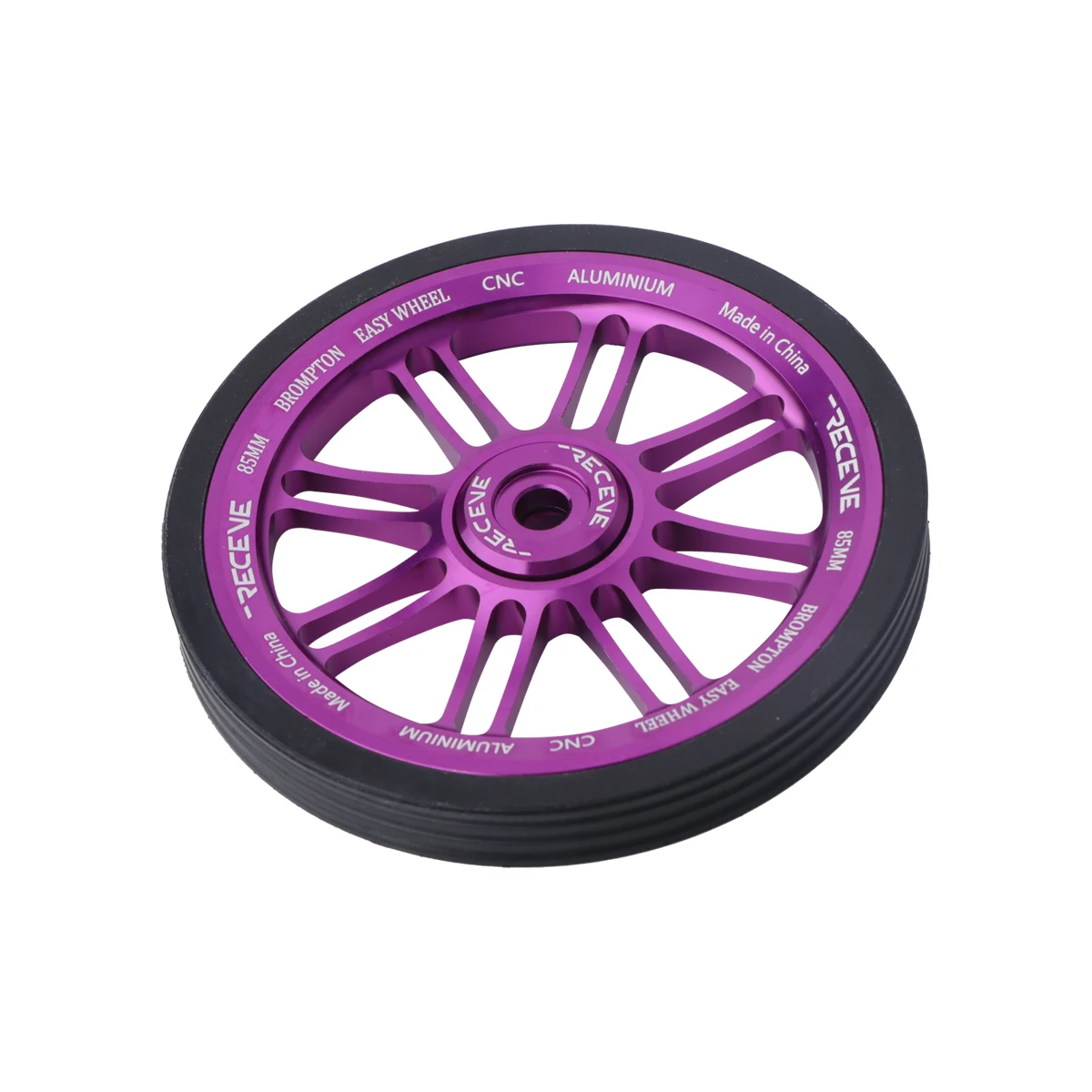 RECEVE 85MM Folding Bike Easywheel Bicycle Large Easy Wheel Aluminum Alloy Modified Sealed Bearing Pushing Wheels For Brompton