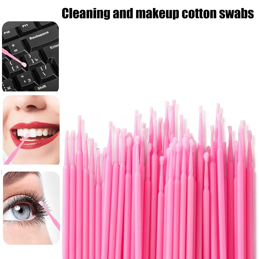 Extension Micro Disposable Lash 100PCS Eyelash Cleaning Brush Brushes Cotton Swab Individual For Eyelashes Removing Beauty Tool