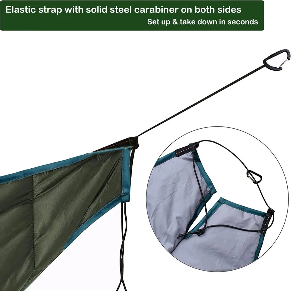 Ultralight Outdoor Camping Hammock Underquilt Full Length Winter Warm Under Quilt Blanket Cotton Hammock 0 Degree (32)F Camping