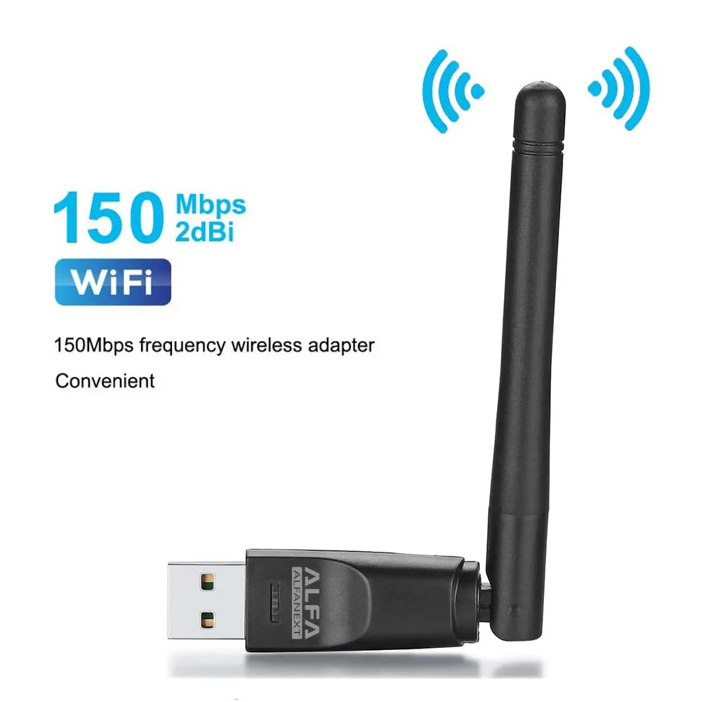

UW07 150Mbps Wifi Antenna Wireless Network Card Mini USB2.0 WiFi USB Adapter PC LAN Wi-Fi Receiver Dongle 802.11N mt7601
