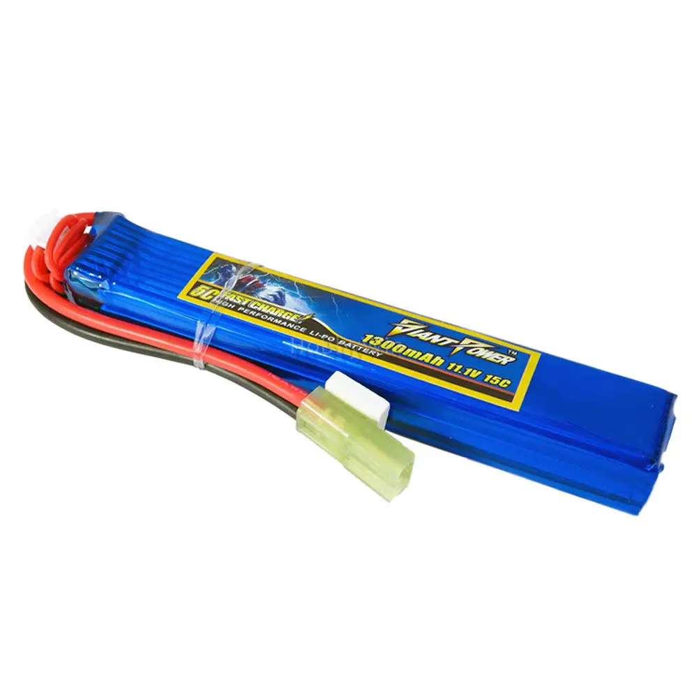 

11.1V 3S 1300mAh 15C LiPO Battery EL-2P Female Plug for Airsoft RC Model Vehicle