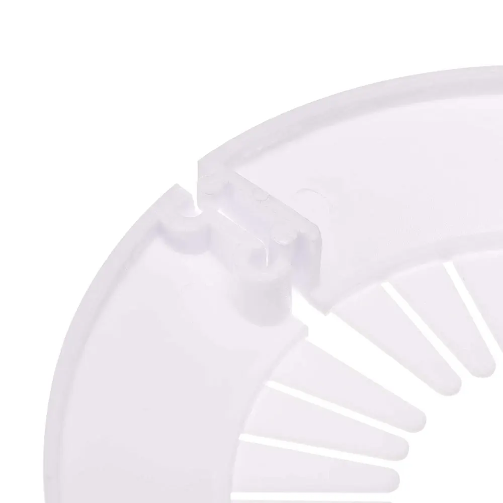 Description Picture 3 of item2pcs Plastic Wall Hole Duct Cover Shower Faucet Angle Valve Pipe Plug Decoration Cover Snap-on Plate Kitchen Faucet Accessories