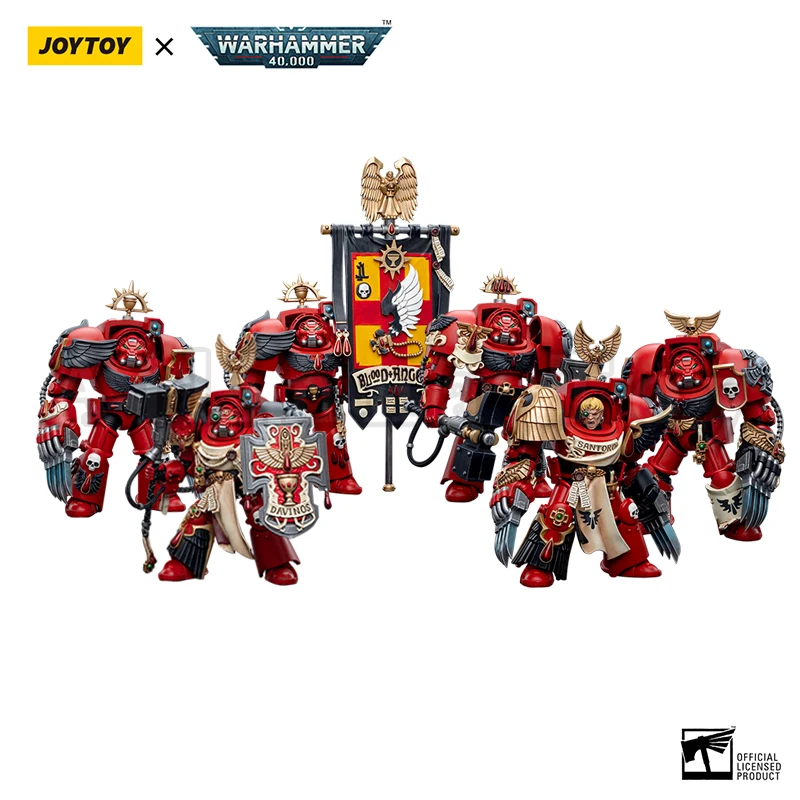 Joytoy 1/18 Action Figure (6 Pz/Set) 40K Blood Angels Assault Terminatori Modello Militare Anime Spedizione Gratuita