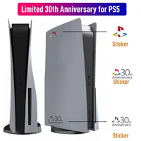 Limited 30th Anniversary for Playstation 5 Fat Console Cover  PS5 Pro Faceplate Vinyl Logo Sticker Face Plate Shell Replacement 2