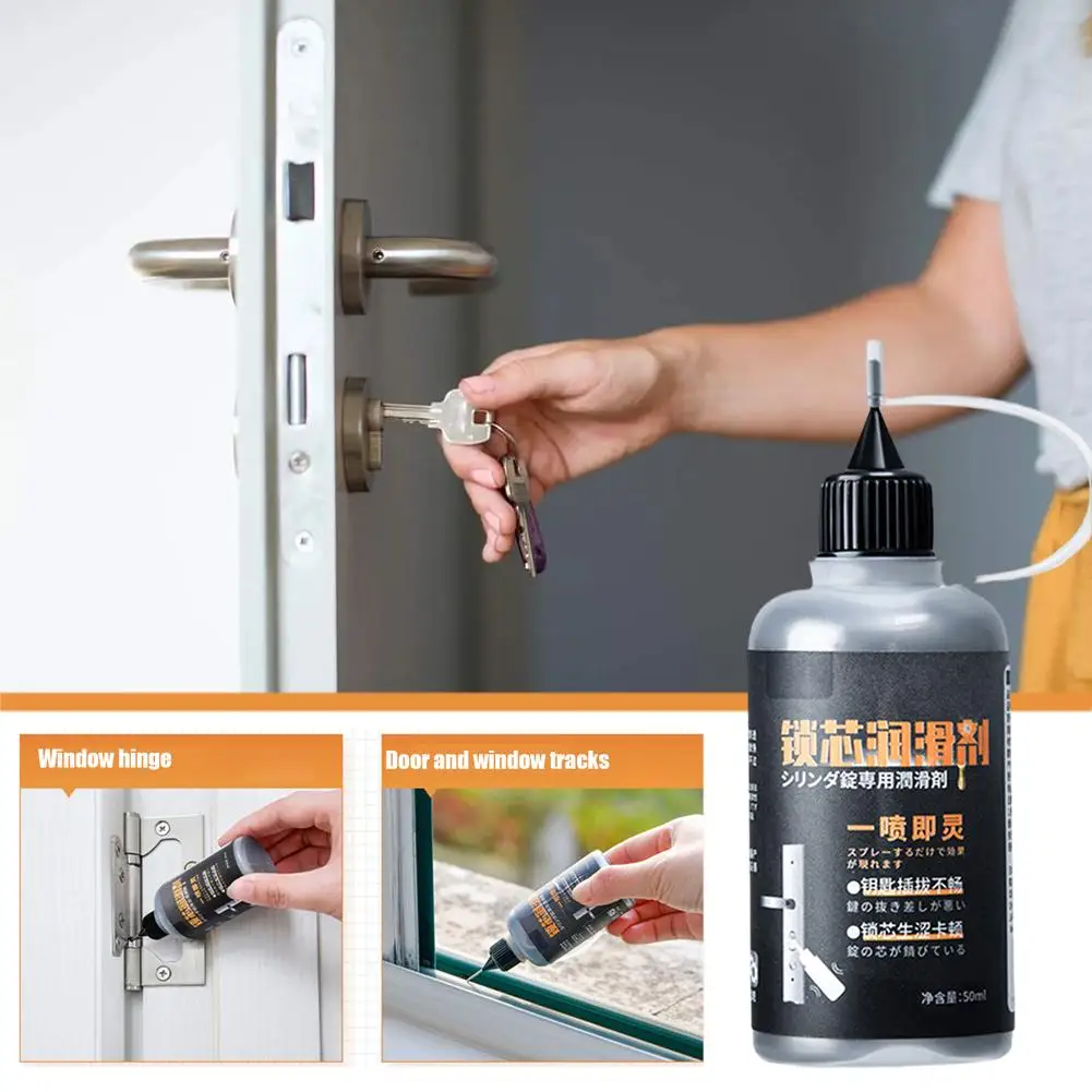 60ml Graphite Powder Lubricant Natural Lock Core White Cover Lubricant For Window Guides Keys Door Guides graphite powder lubricant,graphite lubricant