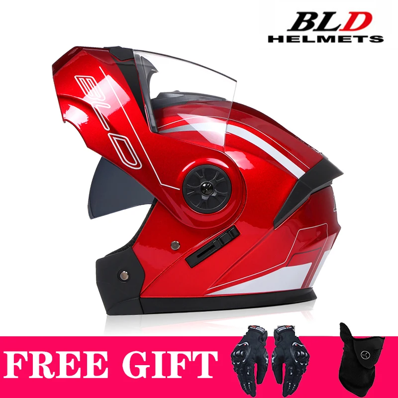 Personalised Motorcycle Flip Up Helmet Men Women Safety Downhill Motocross Racing Modular Full Face Casco Moto DOT Approved ECE