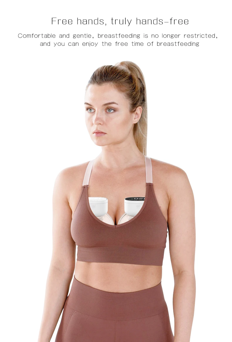 Electric Hands-free Wearable Breast Pump Silent Portable Comfort_voghion.com