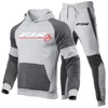 2024 FJR 1300 Motorcycle Men's Brand Fashion High Quality Fashion Color Matching Hoodie Pull Rope Sweatpants Leisure New Suit 2