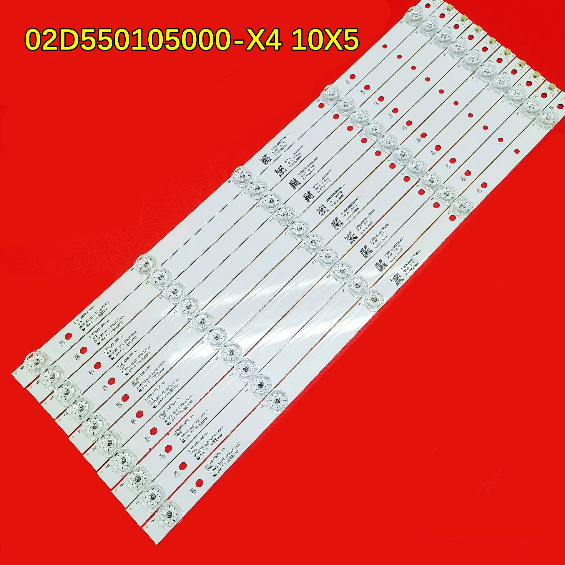 Striscia Di Retroilluminazione Tv Led Per 55 F1 55 Puf6663 Muslimex 55 Puf7313/T3 Muslim10 X5