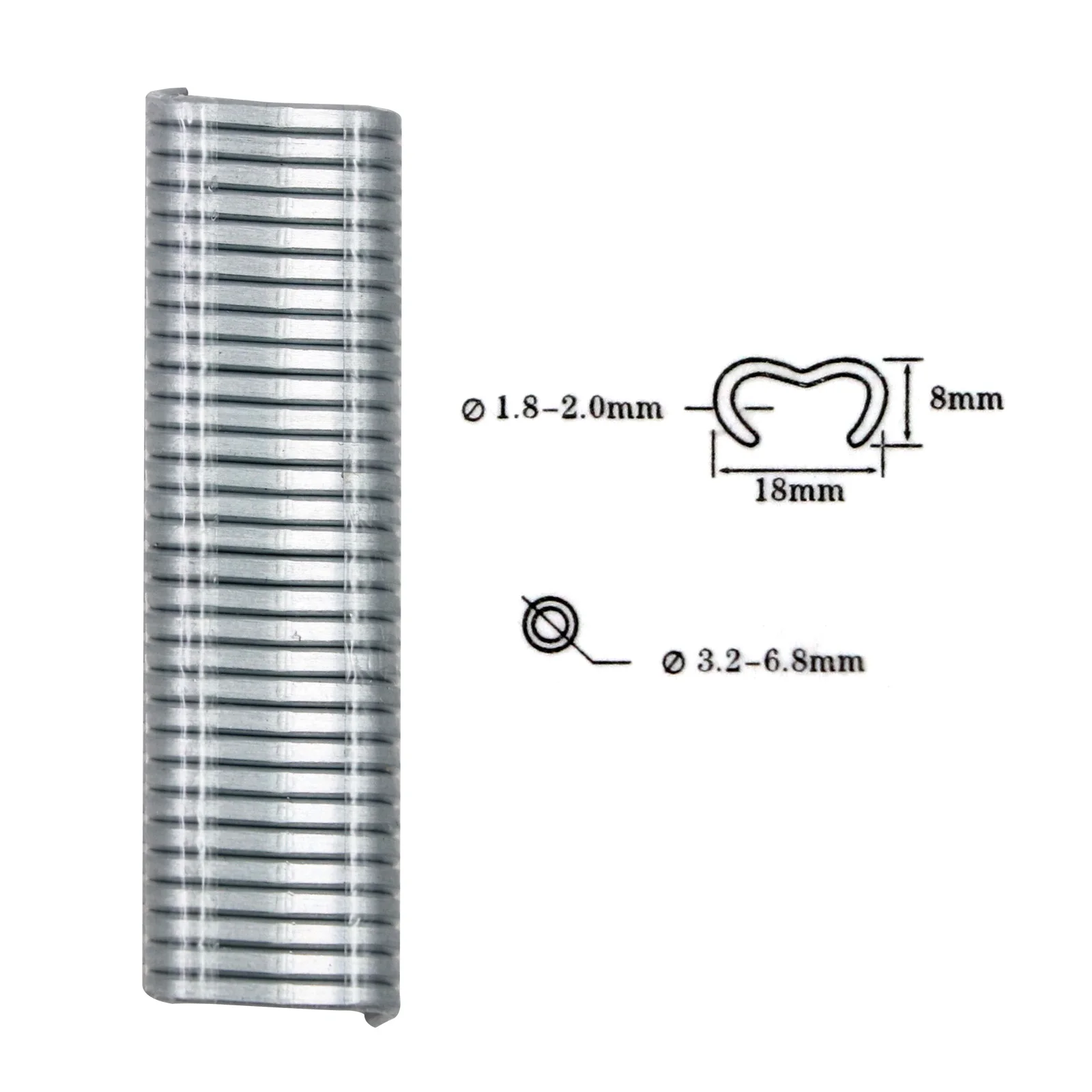 Animal Cage Clamp 600 Pcs/box M Nail Ring Installed Chicken Duck Bird Dog Quail Tied Dove Rabbit
