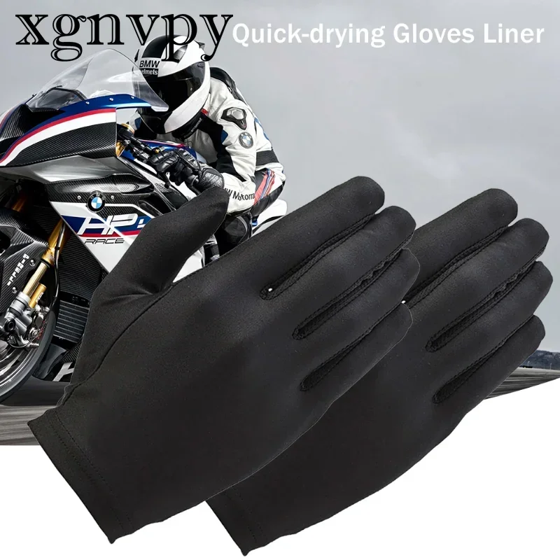 xgnvpy Black Inner Liner Thin Gloves for Driving Cycling Bike Motorcycle Sports 1 Pair 4