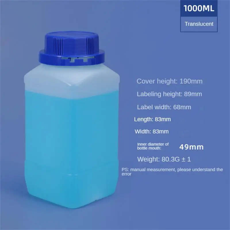 Empty Seal Bottles Refillable Recyclable 250/500/1000ml Hdpe Cuisine Empty Hdpe Bottle With Lid Tamper-proof Durable Leak-proof