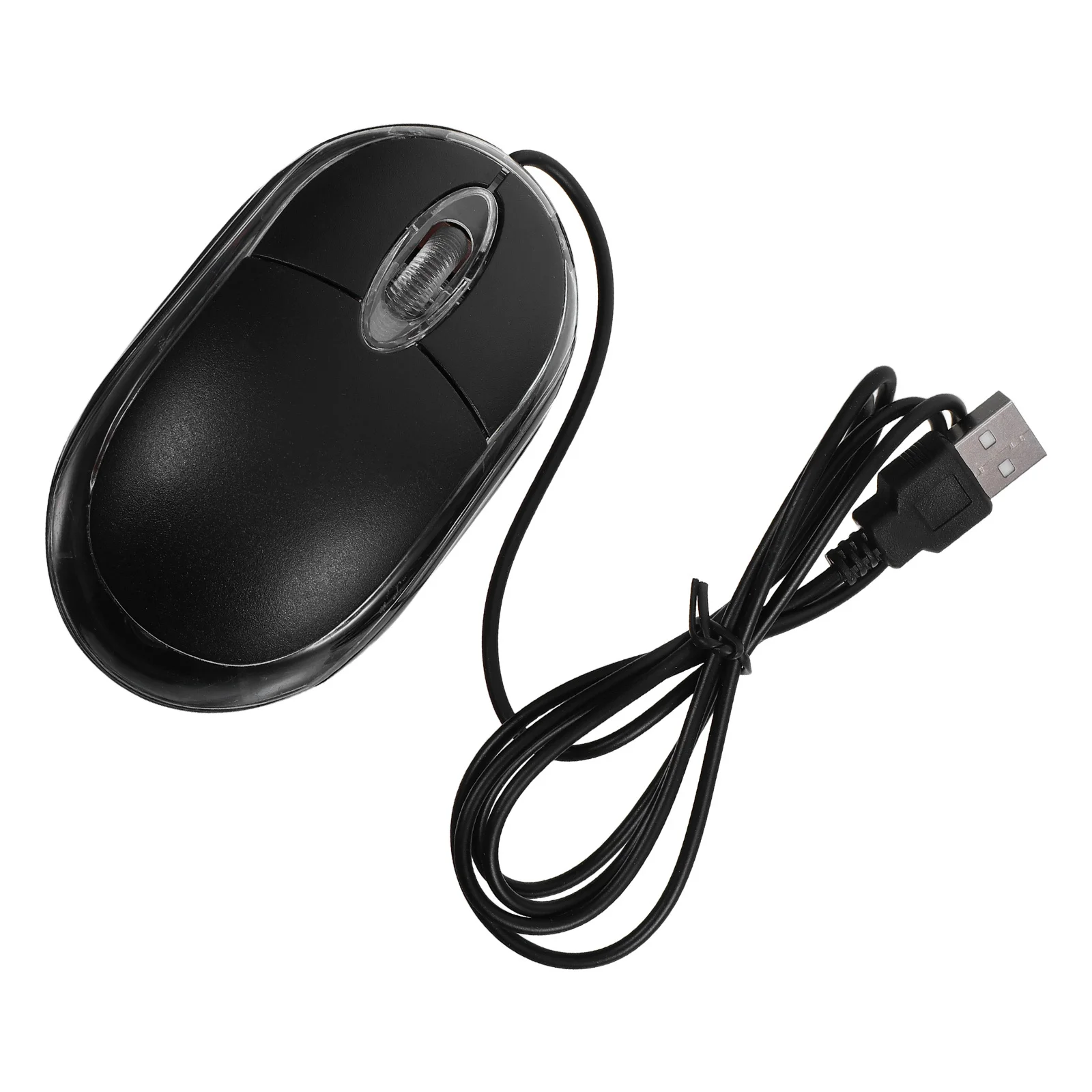 1pc Usb Wired Mouse 1000 Dpi High Precision Scroll Wheel For Pc Desktop Pc Mouse Wired Laptop Office Computer Black