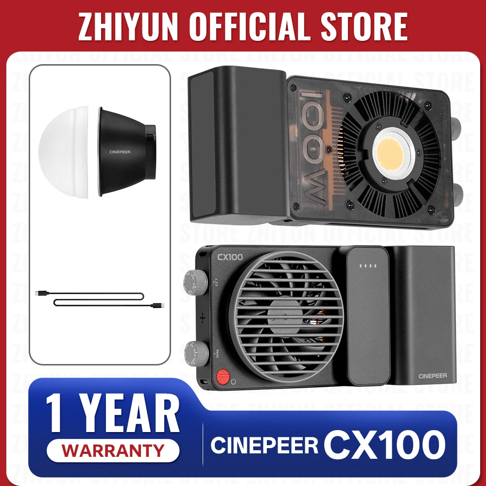 ZHIYUN CINEPEER CX100 100W Handheld LED Light 1