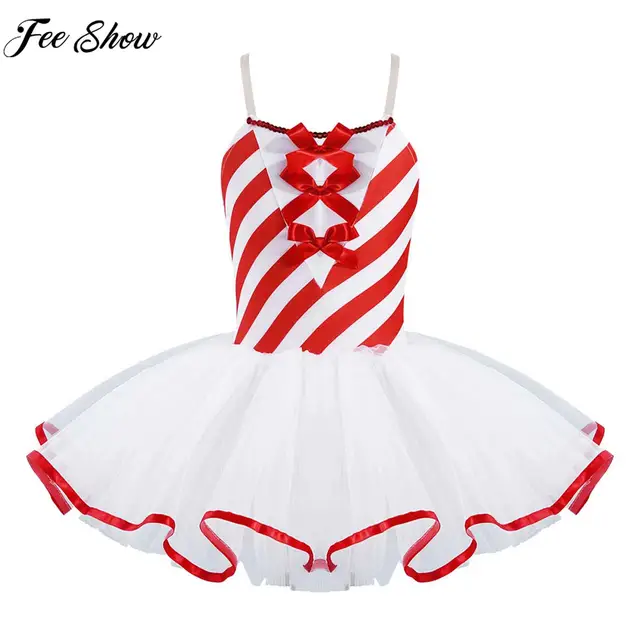 Mädchen Kostüm Weihnachten Tanzkleid Tutu