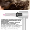 2Pcs for Dyson Supersonic Hair Dryer Curling Attachment Automatic Hair Curling Barrels and Adapters Styler Curling Tool 5