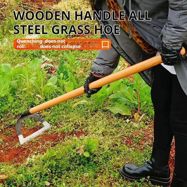 Shovel-shaped Hollow Hoe Weeding Rake Labor-saving Steel Weeding Hoe Garden Hoe Tool For Farm Gardening Soil Loosening Tool 5