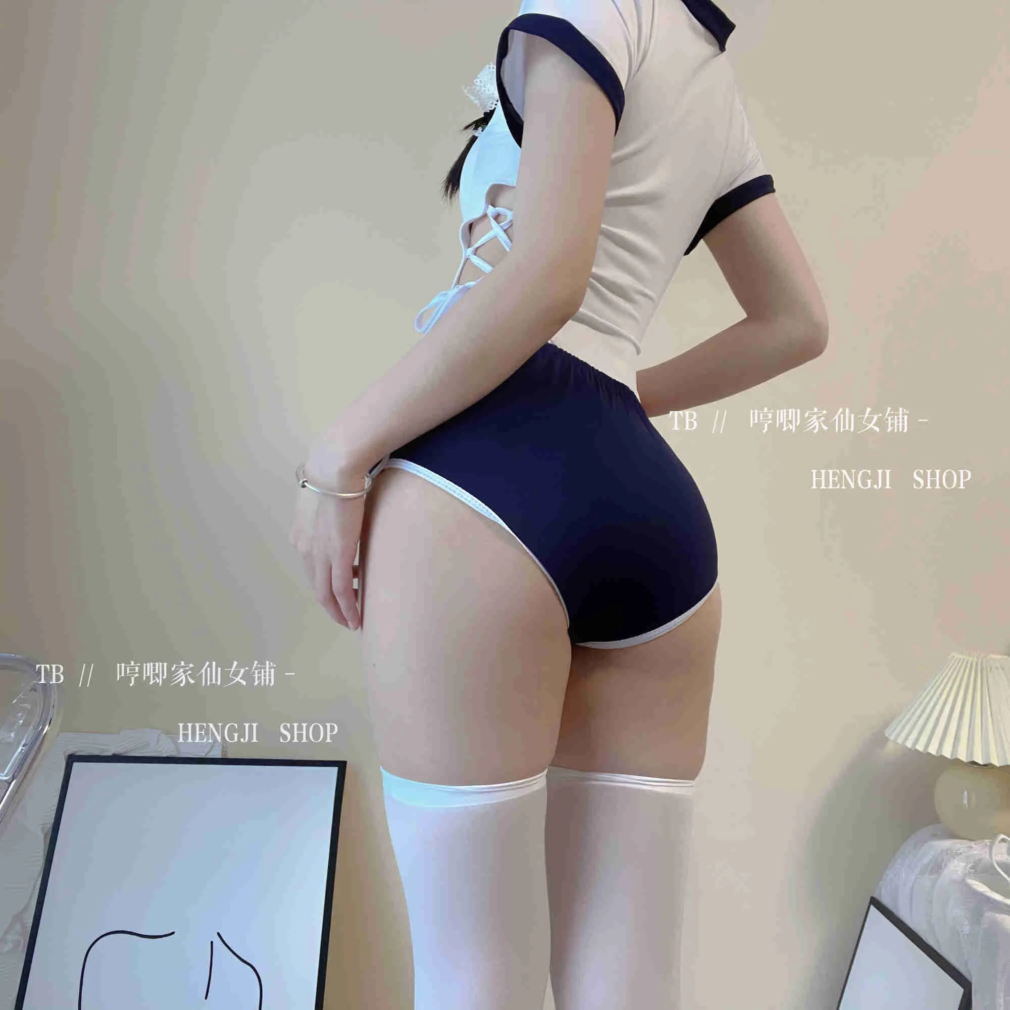 velour tracksuit women WOMENGAGA Sexy School JK Tshirt Bodysuit Kawaii Tops Cute Student+shorts Two Piece Set Exotic Cosplay Japanese Girl Loli  S8SM cute pj sets