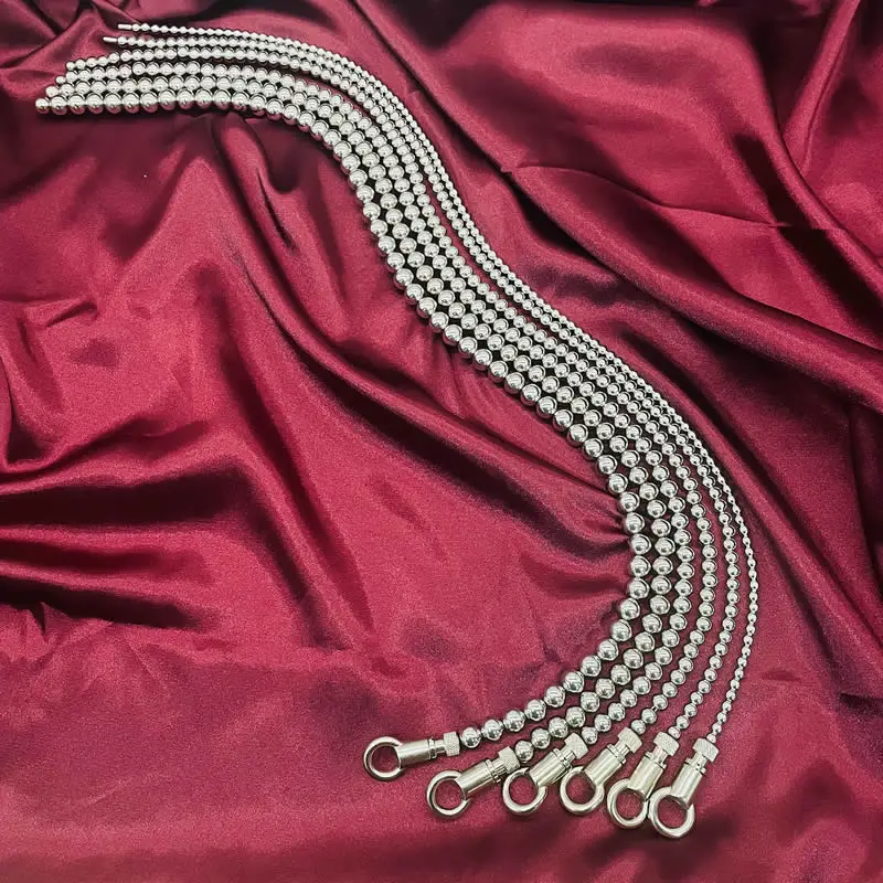 Penis Sex Toys 30/50cm Super Long Stainless Steel Urethral Catheter Dilator penis plug Insert Horse Eye Stimulation Sounds Beads