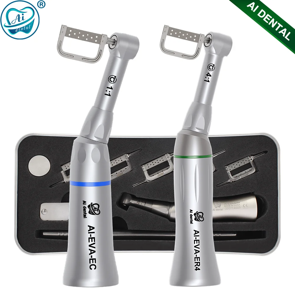 

AI-EVA-ERS/ECS Dental Vertical Reciprocating 4:1 /1:1 Contra Angle Handpiece Orthodontic Consumables Products Kit With Eva Tips