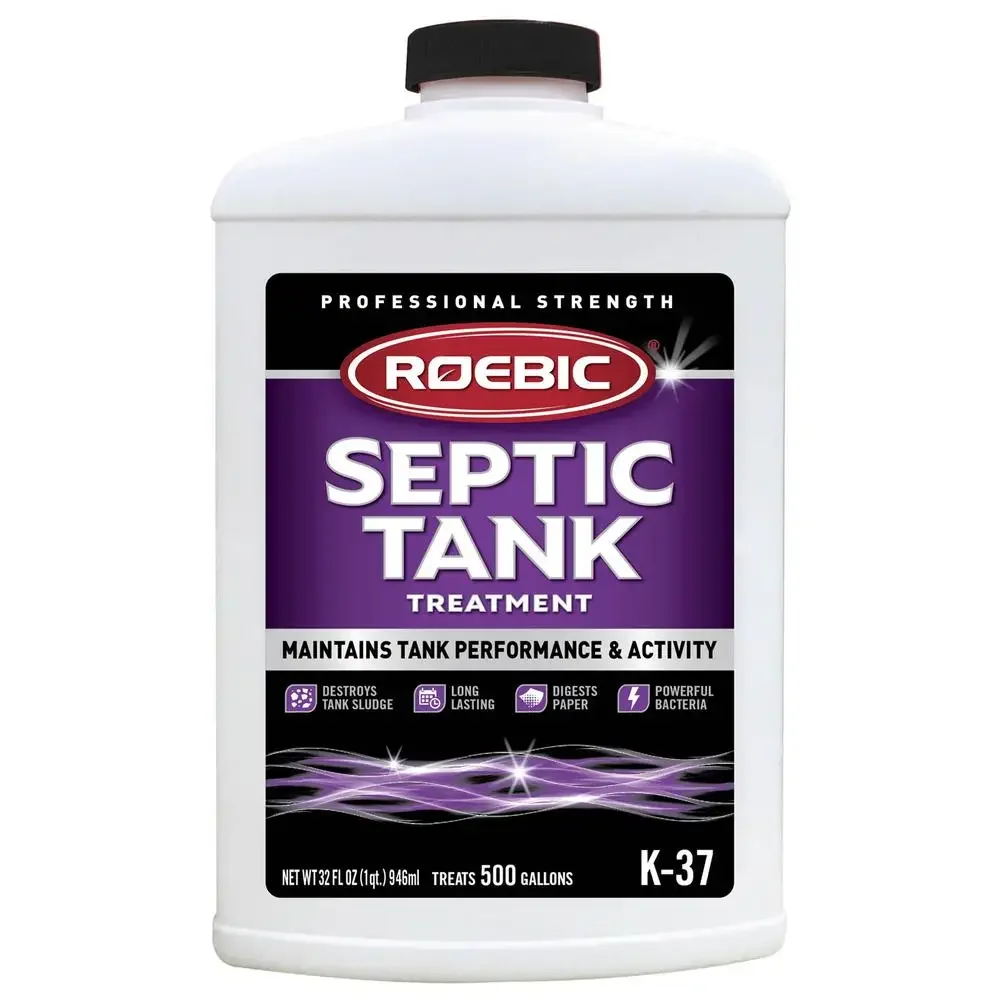 Septic Tank Treatment Prevents Clogs & Odors 32oz Liquid Bottle Safe Environment Natural Bacteria Breakdown 1 Year Supply Roebic