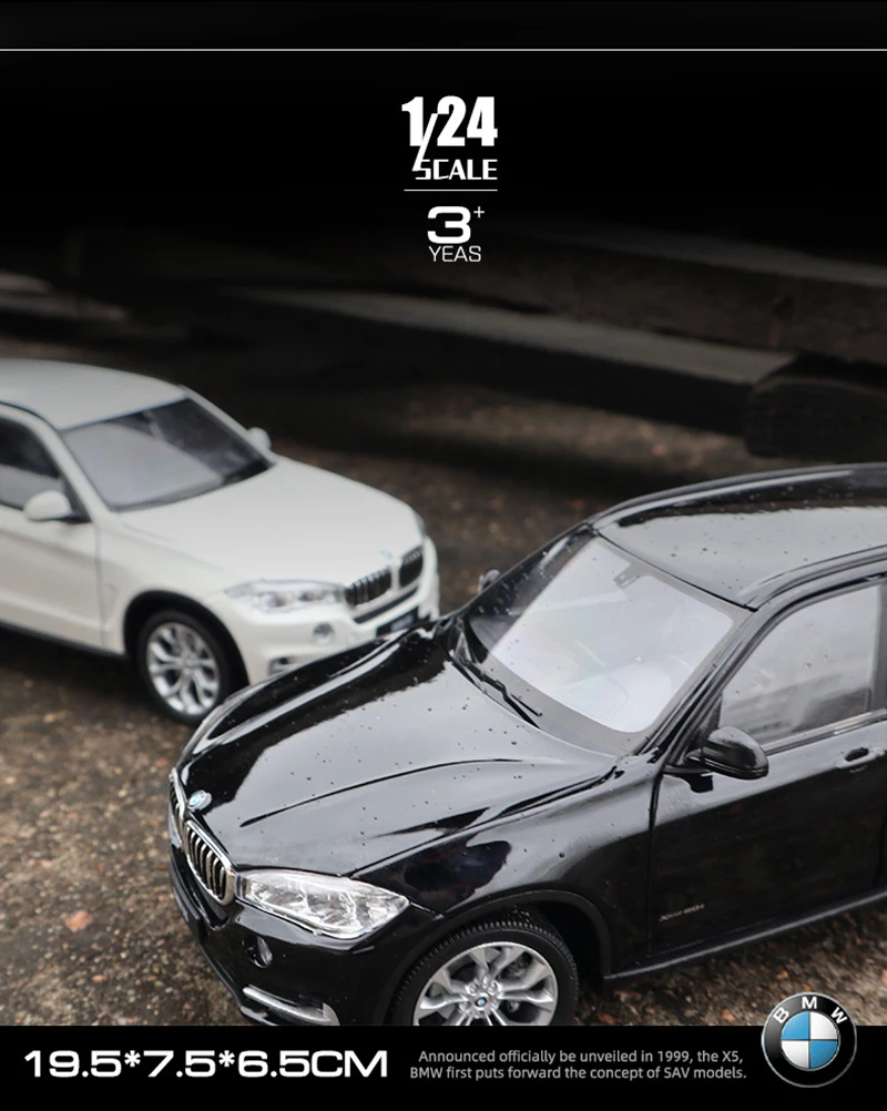 2015 BMW F15 X5 White Model Car 43691 Welly 1:41