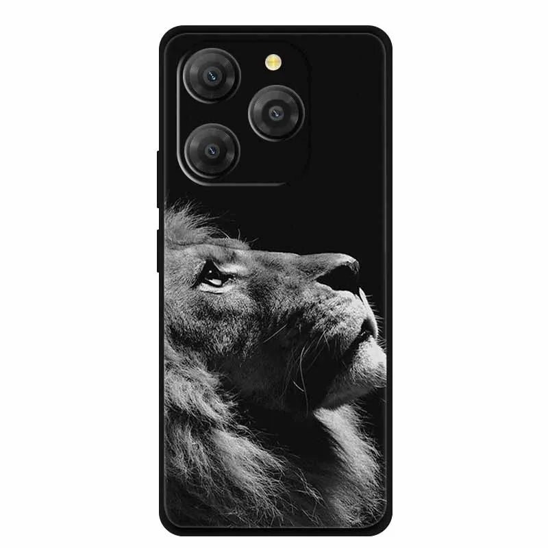 Black Lion & Wolf Silicone Soft Phone Case - Sleek Back Cover