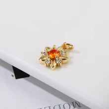  Star Dlamand Sat Crystal Pandant nacklaca aarrlngs Zlrcan 11mm Mlnl Jawalry Sat Waman naw Daslgn Brldal Glft Hlgh Quallty 