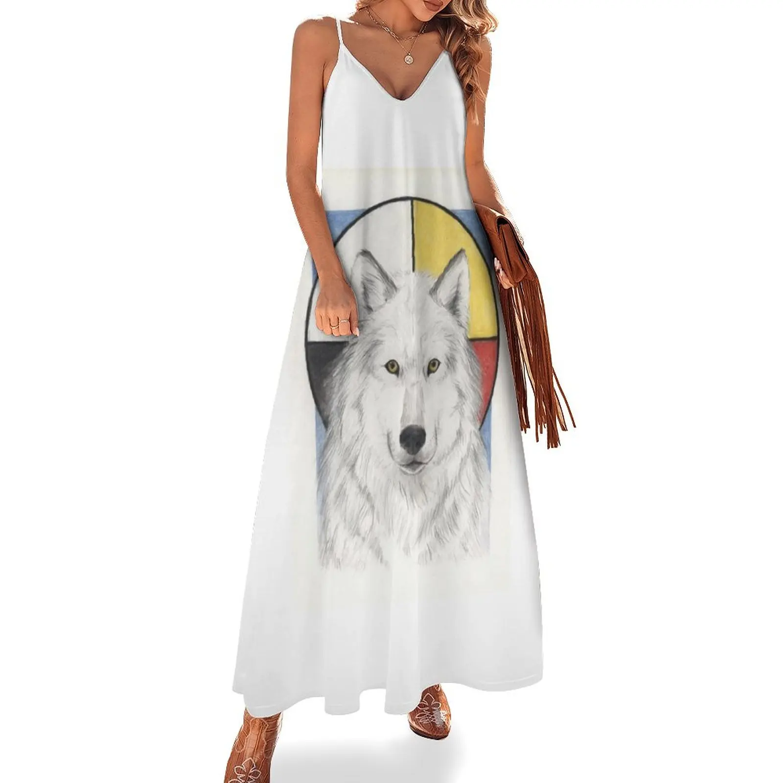 

Spirit Wolf Sleeveless Dress dresses summer woman 2024 summer dress daily