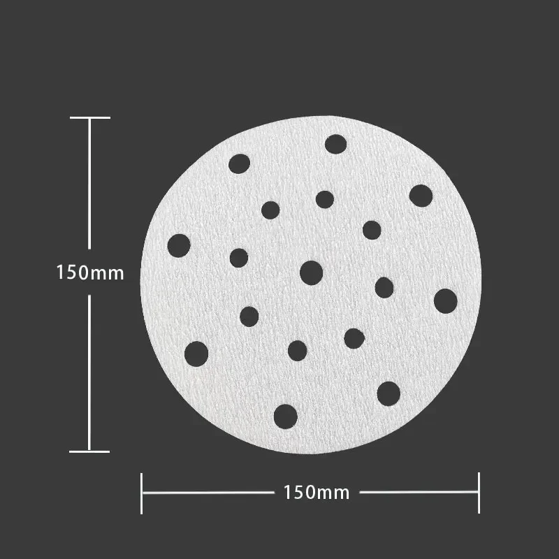 Sanding Discs Dry Sanding Disc 6 Inch 17 Hole Round for Car Putty Polishing