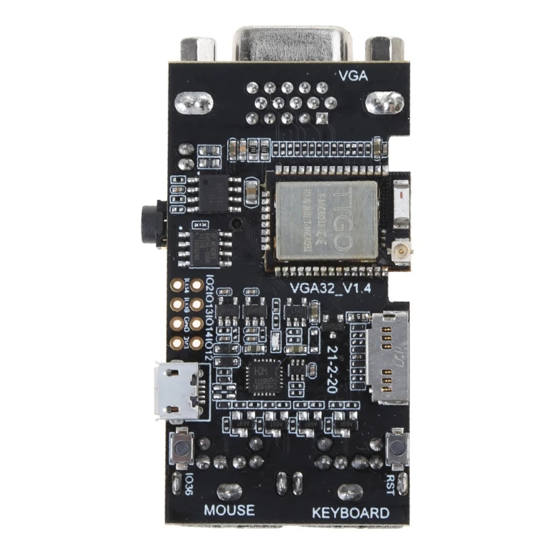VGA 컨트롤러 보드 VGA32-V1.4 컨트롤러 PS/2 마우스 키보드 컨트롤러 그래픽 라이브러리 게임 엔진 ANSI/VT 터미널